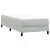 világosszürke bársony rugós ágy matrac nélkül 80x210 cm