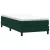 vidaXL sötétzöld bársony rugós ágy matrac nélkül 80x210 cm