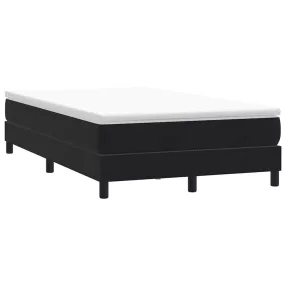 fekete bársony rugós ágy matrac nélkül 120x210 cm