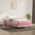 Box Spring ágy matrac nélkül rózsaszín 100x220 cm bársony