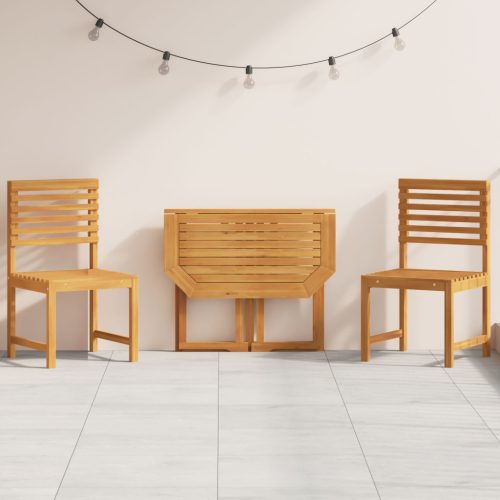 3 darabos Kerti Bistro Szett Tömör Akác Fából
