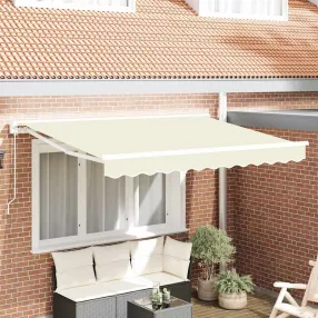   vidaXL Napernyő keret Krém 250 x 200 cm Poliészter PU bevonattal