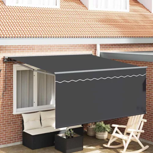 Behúzható napellenző Szürke és antracit 300 x 250 cm