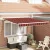 vidaXL Behúzható napellenző Narancs és Barna 300 x 250 cm