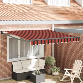   vidaXL Elektromos Kihúzható Napernyő Narancssárga 300 x 250 cm