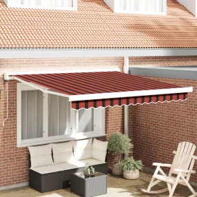   Automatikusan Behúzható Napellenző Narancs és Barna 300x250 cm