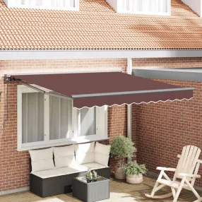 Behúzható napellenző Barna 300x250 cm szövet