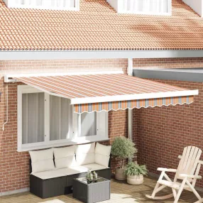   Behúzható napellenző Sokszínű 300 x 250 cm Szövet és Fém