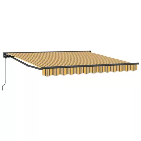 Behúzható napellenző Sárga és Szürke 300 x 250 cm