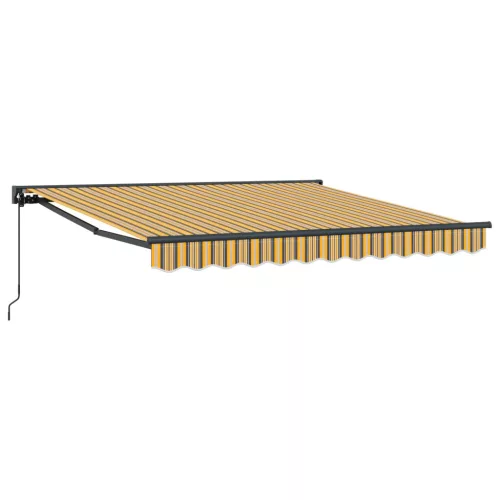 Behúzható napellenző Sárga és Szürke 300 x 250 cm