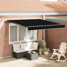   vidaXL Napernyő Anyag tartalmaz Fekete 300 x 250 cm Poliészter