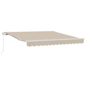 vidaXL Napernyő Bézs 300 x 250 x 165 cm Poliészter