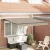 vidaXL Behúzható napellenző Bézs 300 x 250 cm Szövet és Alumínium