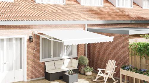 Automatikus Behúzható Napellenző Fehér 300x250 cm