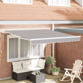   Automatikus Behúzható Napellenző Világosszürke 300x250 cm