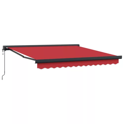 vidaXL Napernyő Piros 300 x 250 x 165 cm Pamut és Alumínium