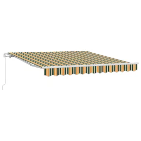   vidaXL Napernyő Zöld és Sárga 300 x 250 x 165 cm Poliészter