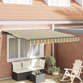 vidaXL Napernyő keret Zöld és Sárga 300 x 250 cm