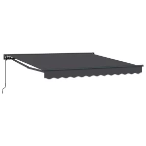 Behúzható napellenző Antracit 350x250 cm szövet
