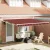 vidaXL Napernyő Piros és Fekete 350 x 250 x 165 cm Poliészter