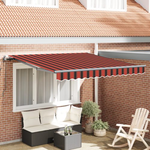 Automatikus Behúzható Napellenző Narancs és Barna 350x250 cm