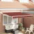 vidaXL Napernyő Narancs és Barna 350 x 250 x 165 cm Poliészter