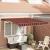 Behúzható napellenző Narancs és Barna 350x250 cm szövet