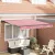 vidaXL Napernyő keret Piros és Fehér 350 x 250 cm