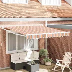   vidaXL Behúzható napellenző Sokszínű 350 x 250 cm Pamut és Alumínium