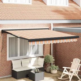   vidaXL Napernyő Sokszínű 350 x 250 cm Pamut és Alumínium