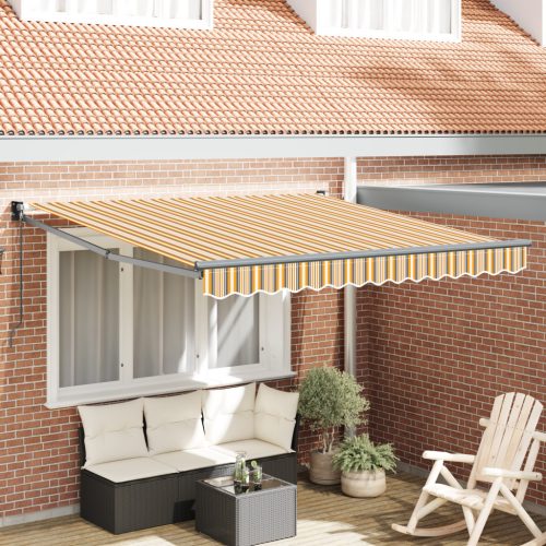 Kézi Behúzható Napellenző Multicolor Csíkos 350x250 cm