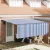 vidaXL Behúzható napellenző Kék és Fehér 400 × 300 cm