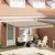 vidaXL Behúzható napellenző Bézs 400 × 300 cm Poliészter és acél