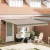 vidaXL Napernyő Bézs 400 × 300 cm Pamut és Alumínium