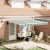 vidaXL Behúzható napellenző Zöld és Fehér 400 × 300 cm Szövet és Acél