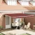 vidaXL Behúzható napellenző Narancs és Barna 400 × 350 cm