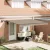 vidaXL Behúzható napellenző LED -es lámpákkal Bézs 400 ×350 cm szövet