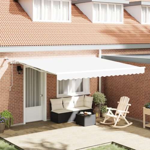Automatikus hajtogatható napellenző LED világítással 400x350 cm