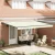 vidaXL Napernyő keret Krém 450 × 300 cm Poliészter PU bevonattal