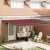 vidaXL Napernyő keret Burgundi 450 × 300 cm Poliészter PU bevonattal