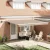 vidaXL Behúzható napellenző Bézs 450 × 300 cm Szövet és Acél