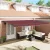 vidaXL Napernyő keret Burgundi 500 × 300 cm Poliészter PU bevonattal