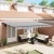 vidaXL Napernyő keret Antracit és Fehér 500 × 300 cm