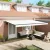 vidaXL Napernyő Anyag tartalmaz Fehér 500 × 350 cm Poliészter