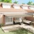 vidaXL Napernyő Anyag tartalmaz Bézs 600 × 300 cm Poliészter