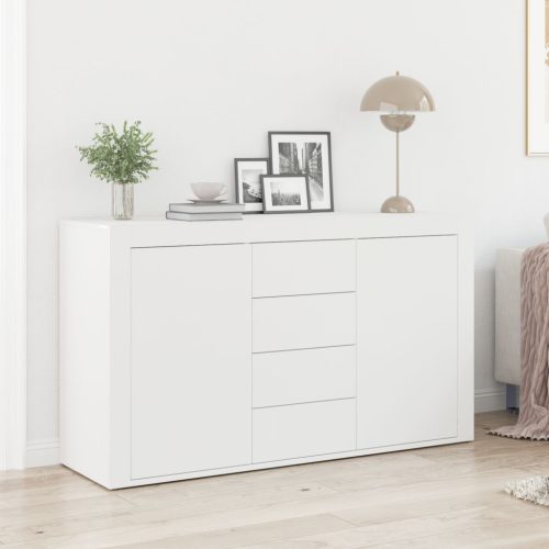Fehér Oldalszekrény Fehér Fa 120 x 36 x 69 cm Tárolás