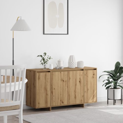 Tölgy Oldalszekrény Művészi tölgy Fa kompozit 135 x 41 x 75 cm