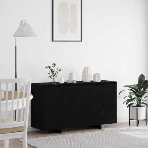 Fekete Tölgy Oldalszekrény Fekete tölgy Fa furnér 135 x 41 x 75 cm