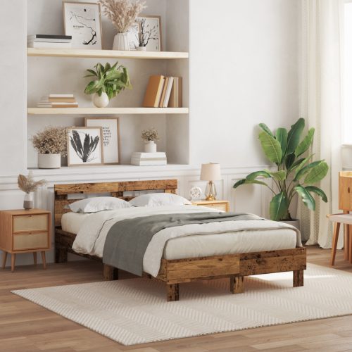 Fa Ágykeret Természetes Tömör fa 120 x 200 cm Tartós
