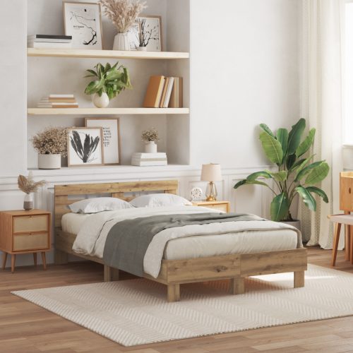 Tölgy Ágykeret Mesteri Tölgy Furnérozott Fa 120 x 190 cm Tartós